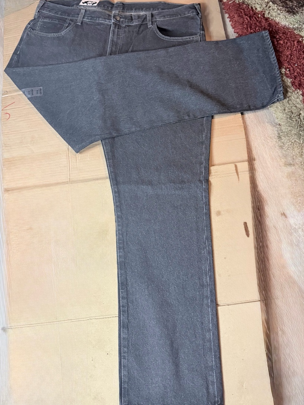 MP Collection MP1001 Men’s W44 Dark Grey Relaxed Fit Jeans Denim Pants